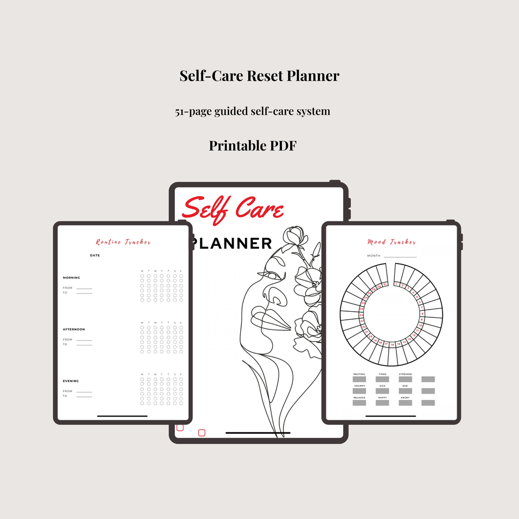 The Self-Care Reset Planner (Digital Download)