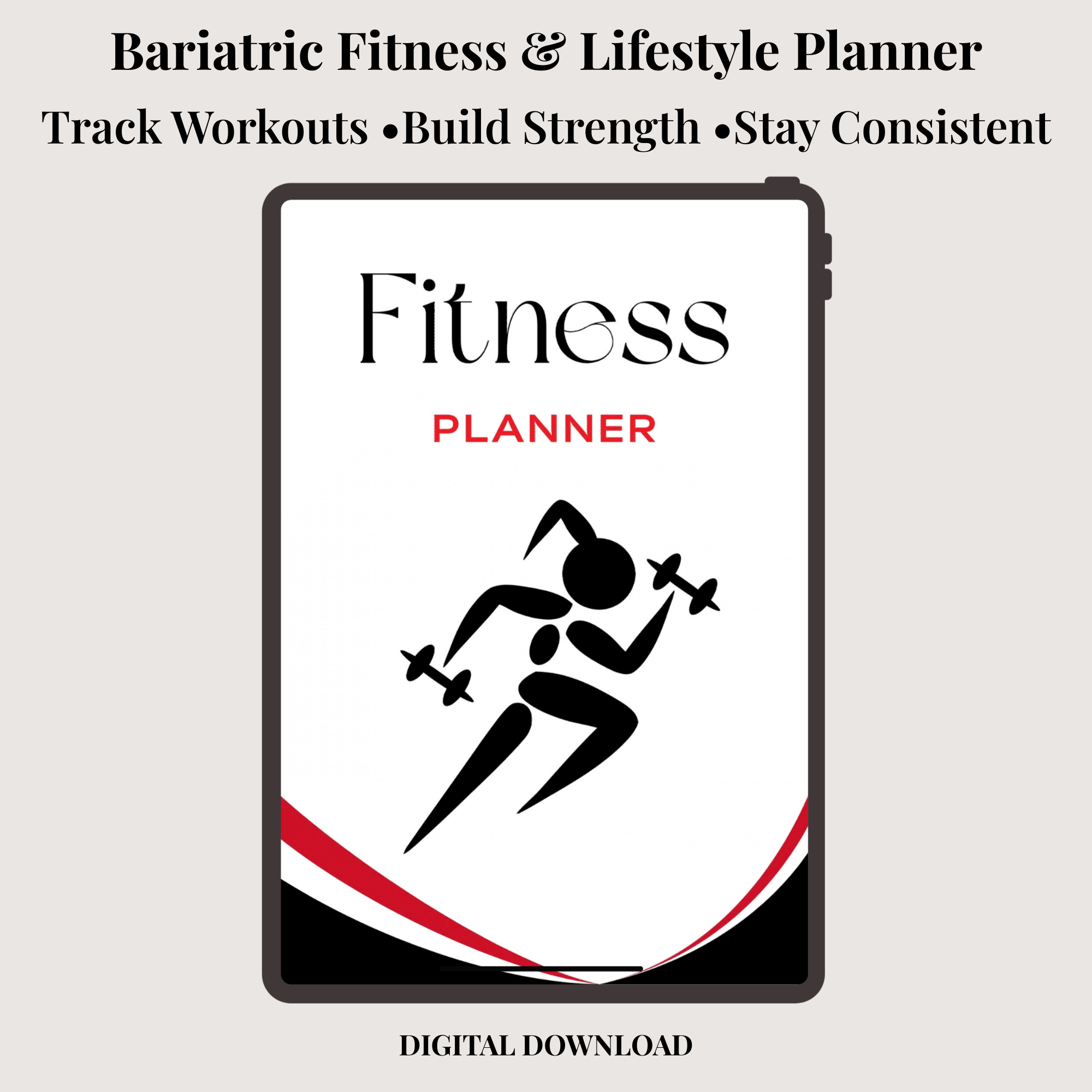 The Bariatric Fitness & Lifestyle Planner (Digital Download)