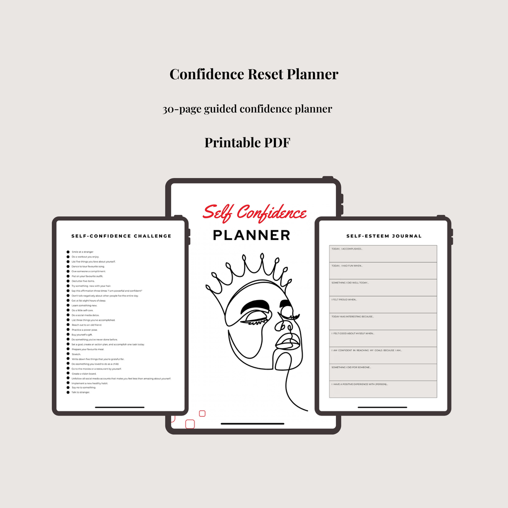 The Confidence Reset Planner (Digital Download)