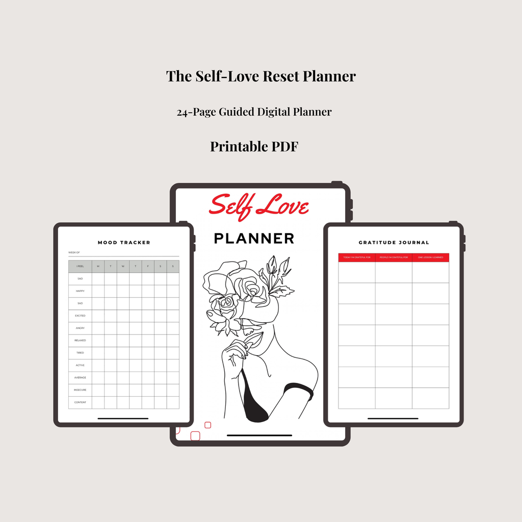 The Self-Love Reset Planner (Digital Download)
