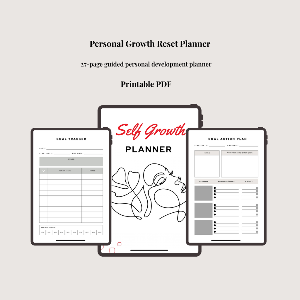 The Personal Growth Reset Planner (Digital Download)