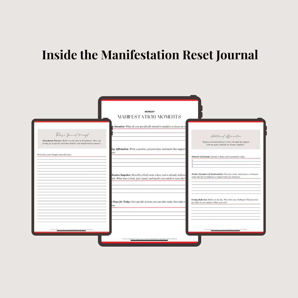 The Manifestation Reset Journal (Digital Download)