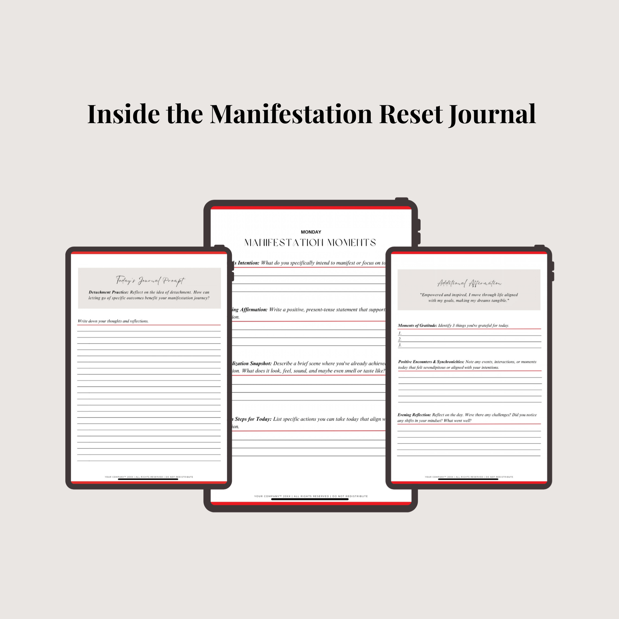 The Manifestation Reset Journal (Digital Download)