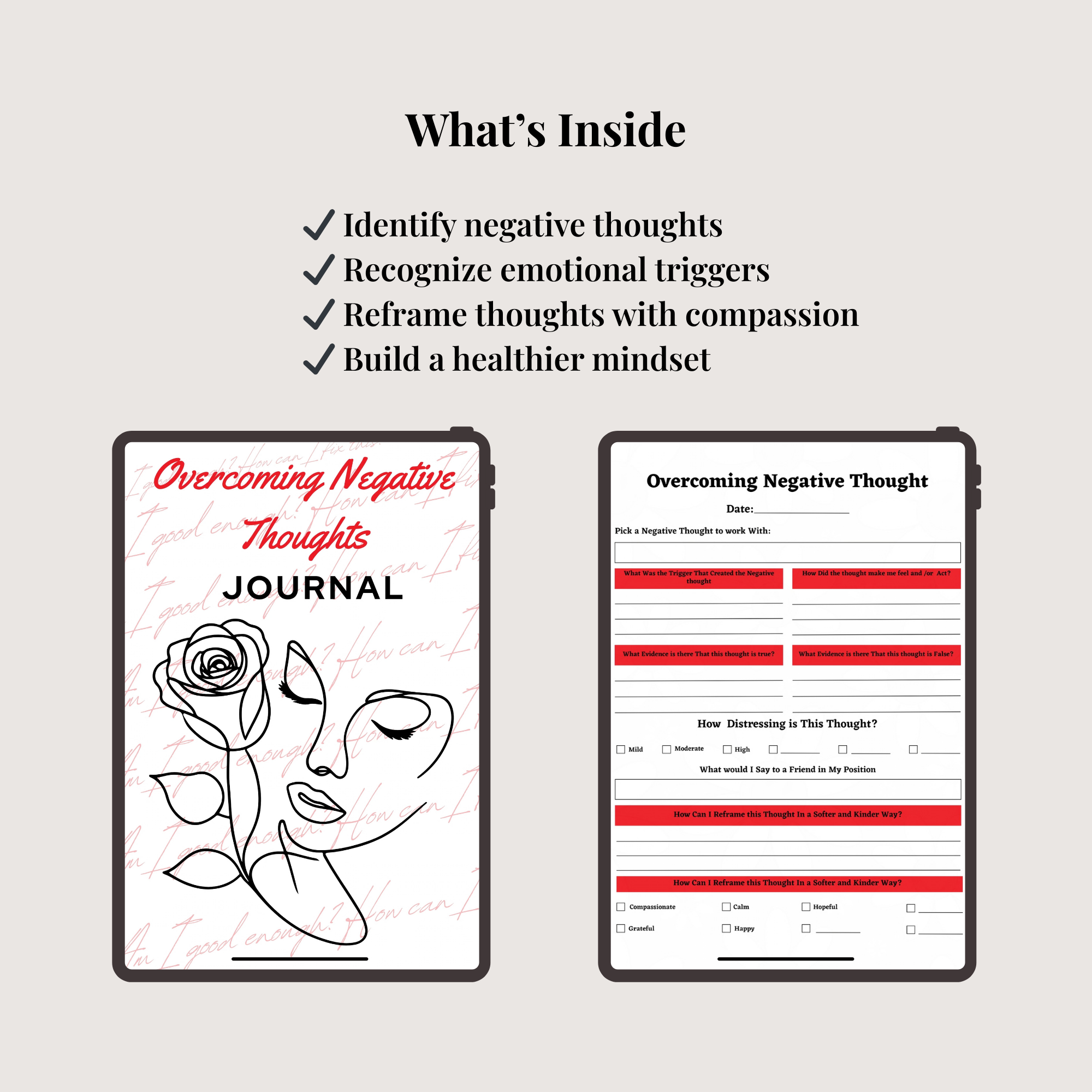 The Negative Thought Reset Journal (Digital Download)