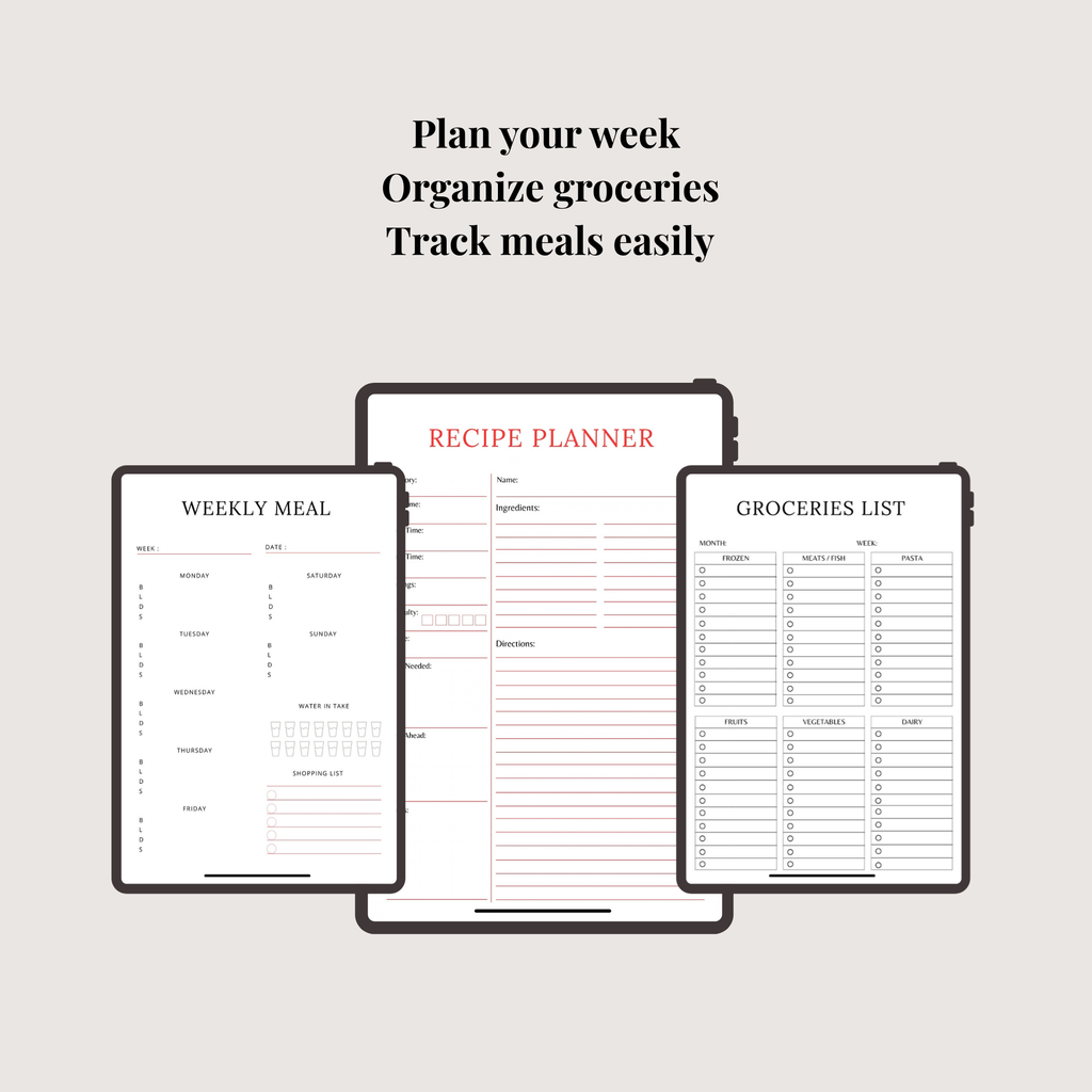 The Bariatric Meal Planning Planner (Digital Download)