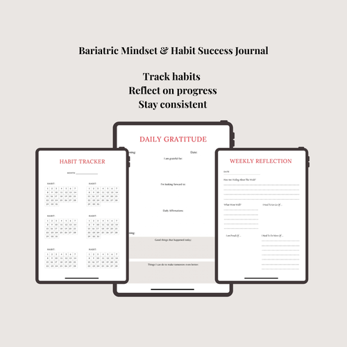 Bariatric Mindset & Habit Success Journal (Digital Download)