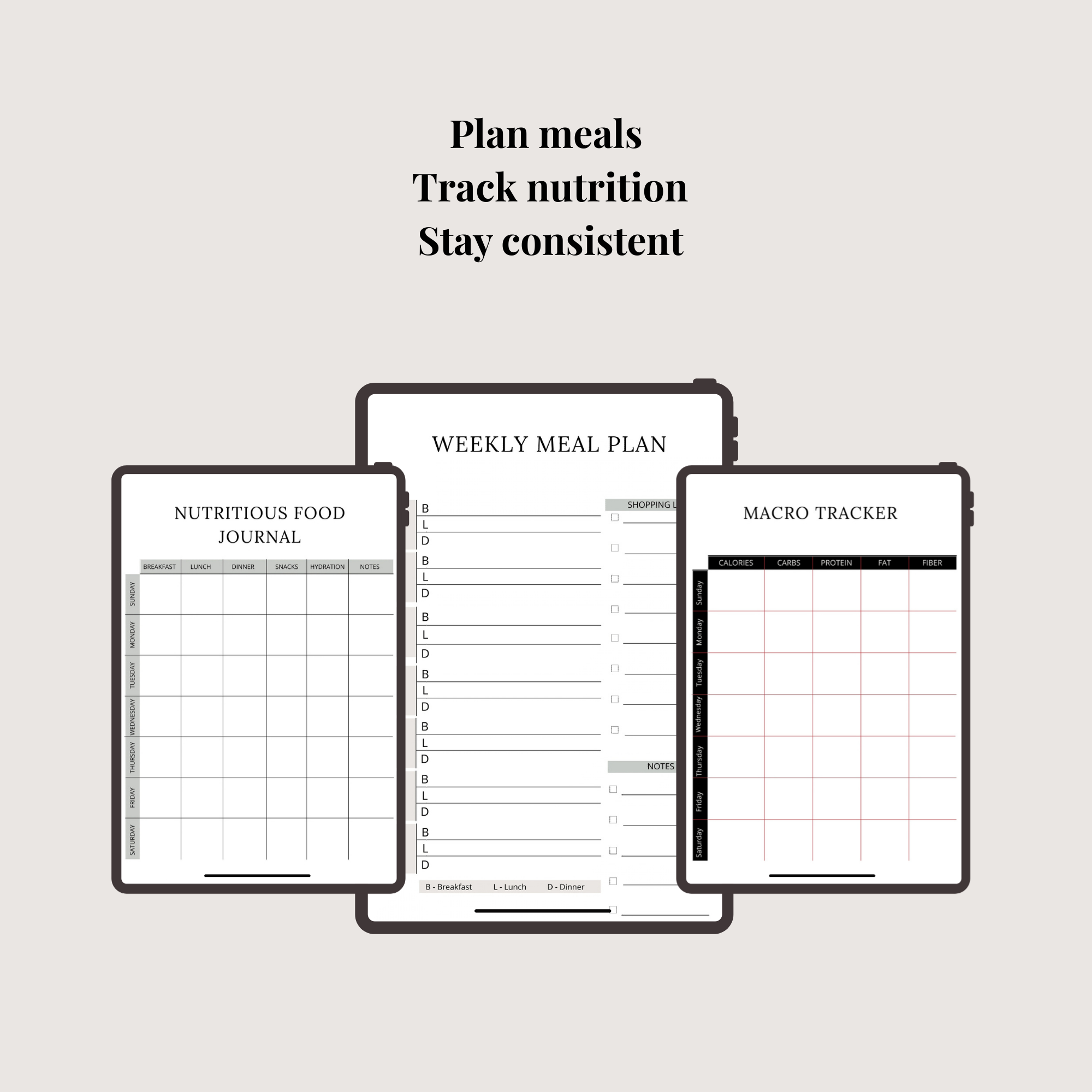 The Bariatric Nutrition & Meal Planning System (Digital Download)