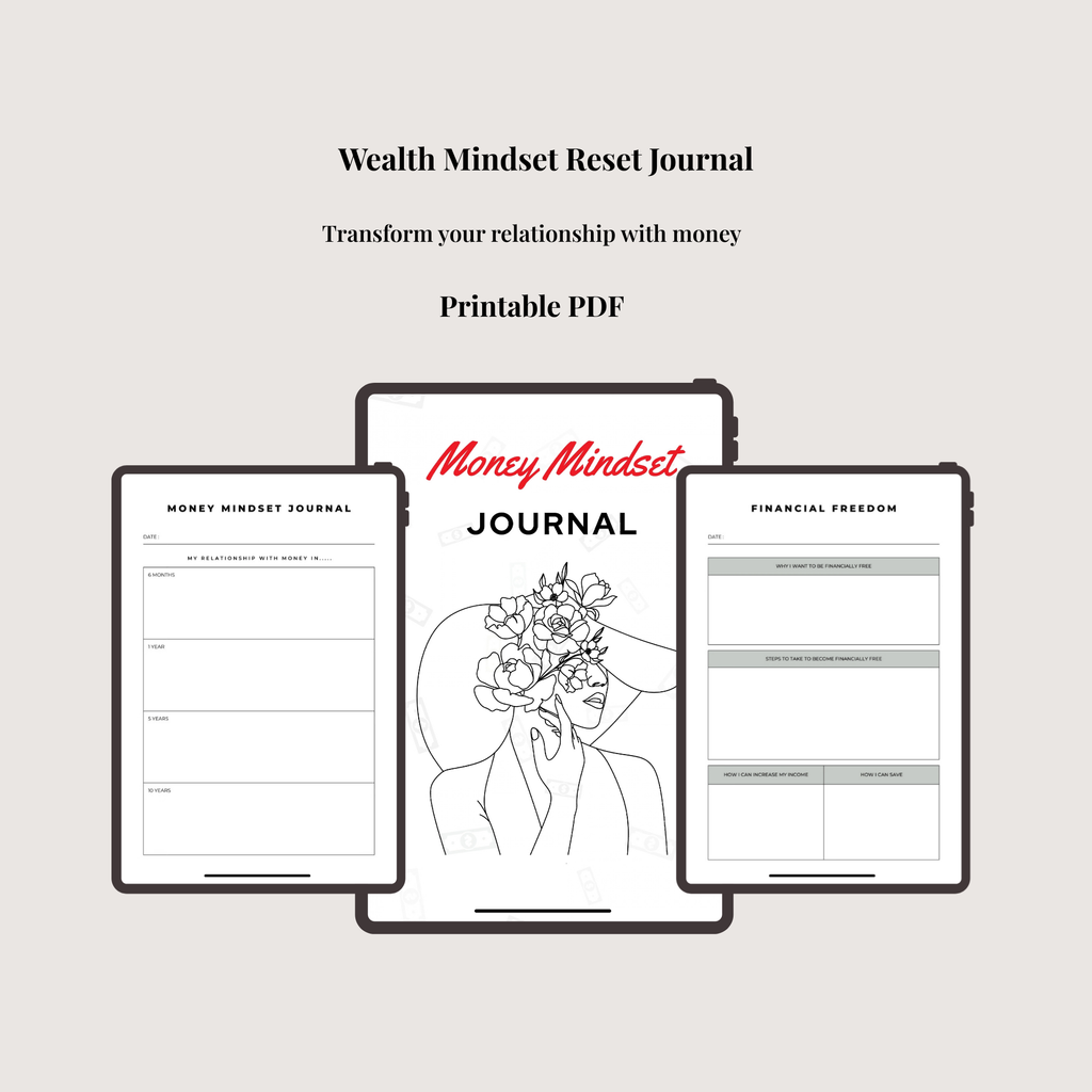 The Wealth Mindset Reset Journal (Digital Download)