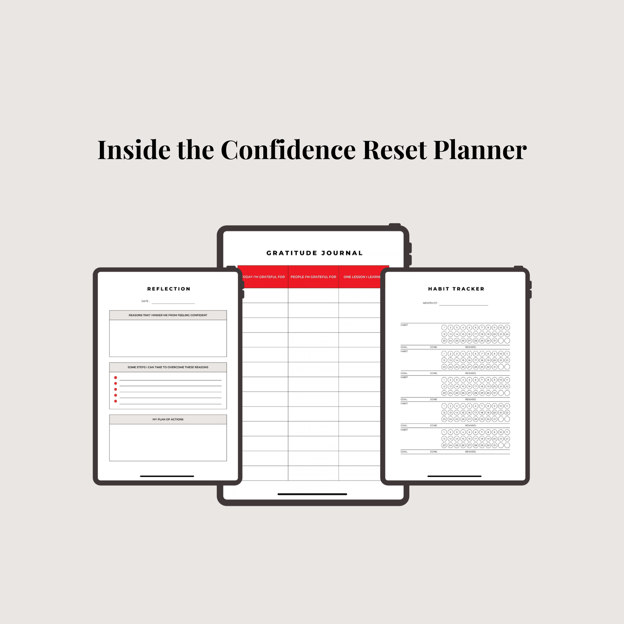 The Confidence Reset Planner (Digital Download)
