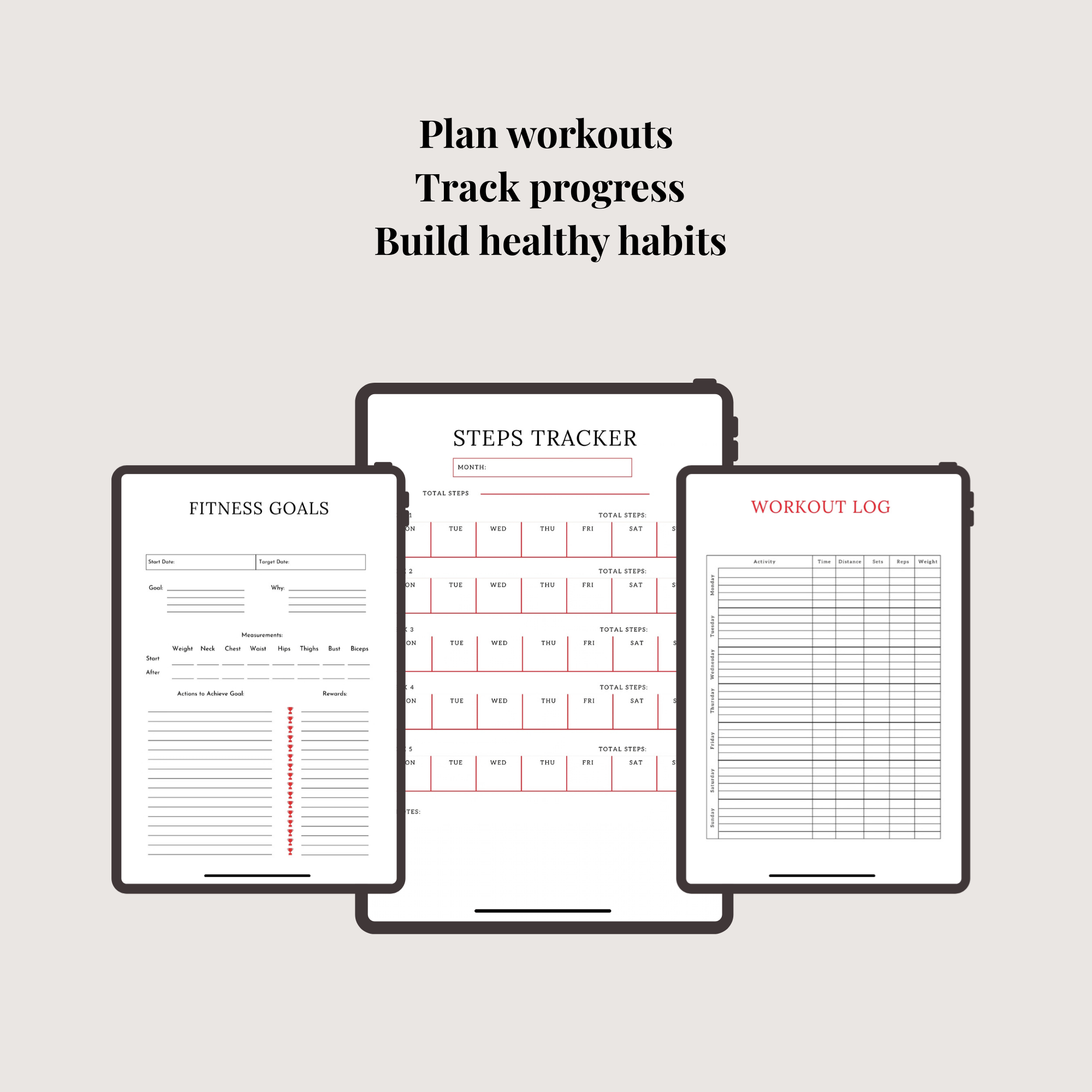 The Bariatric Fitness & Lifestyle Planner (Digital Download)