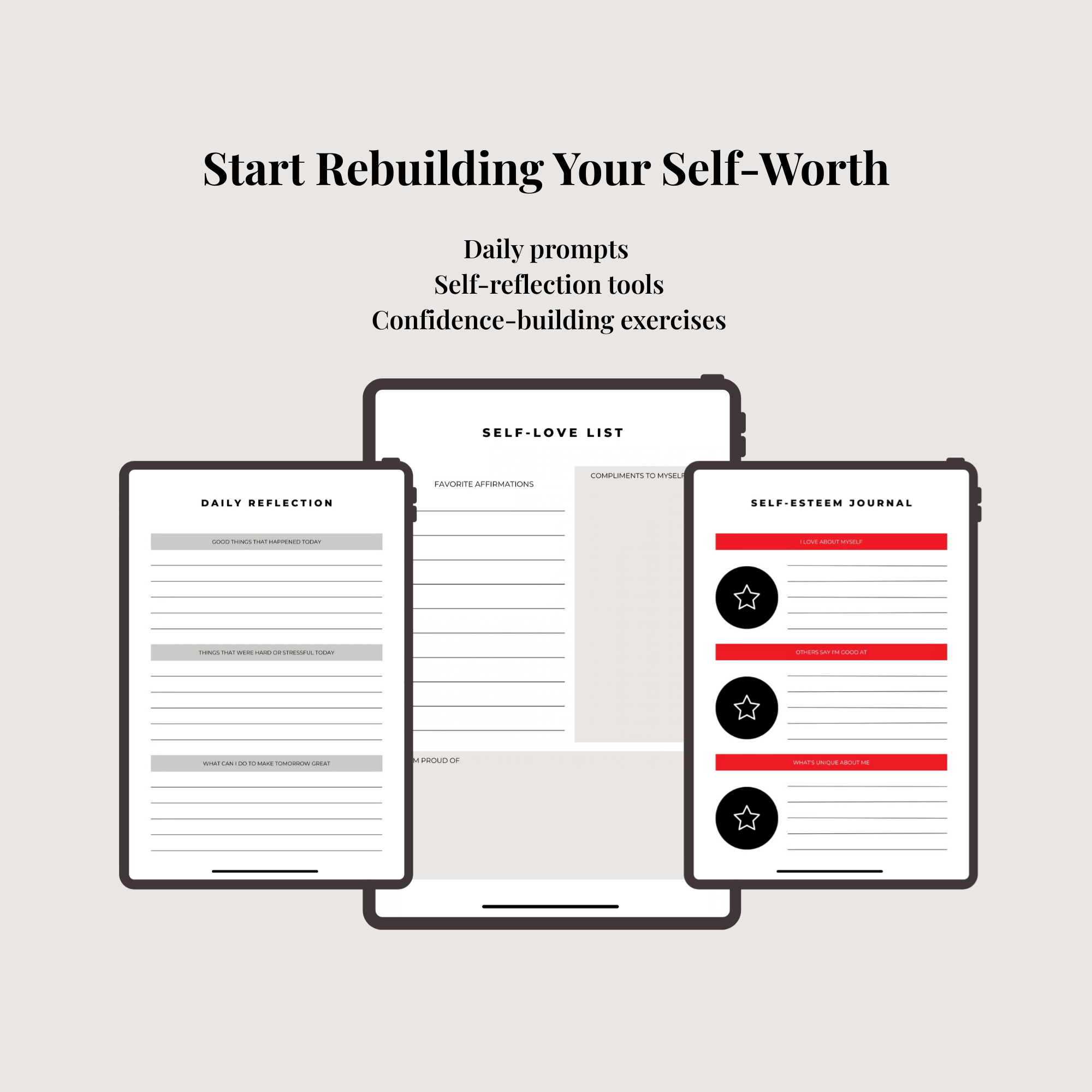 The Self-Love Reset Planner (Digital Download)